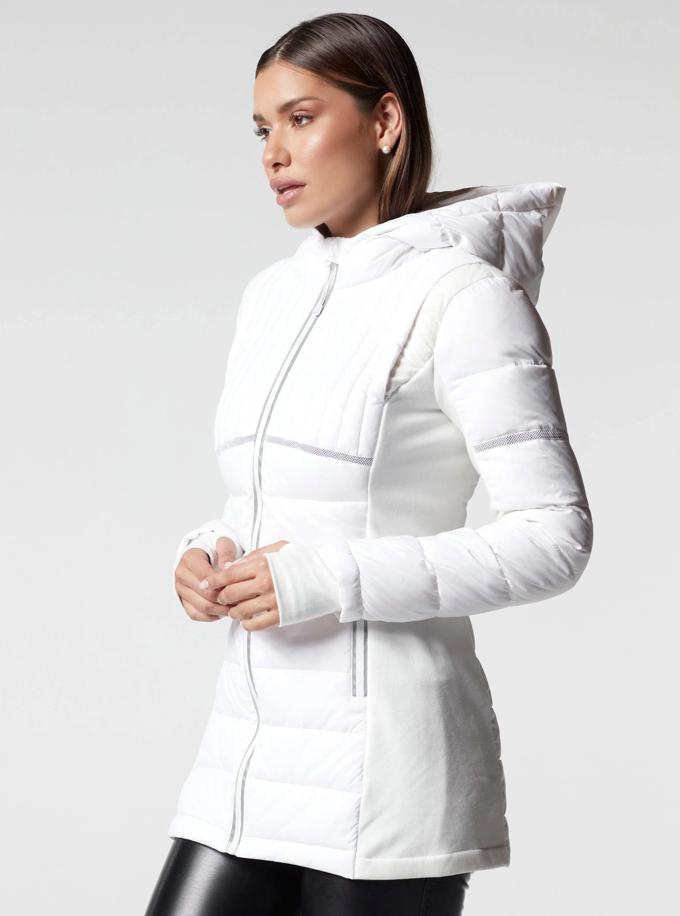 Reflective Inset Down Filled Featherweight Parka