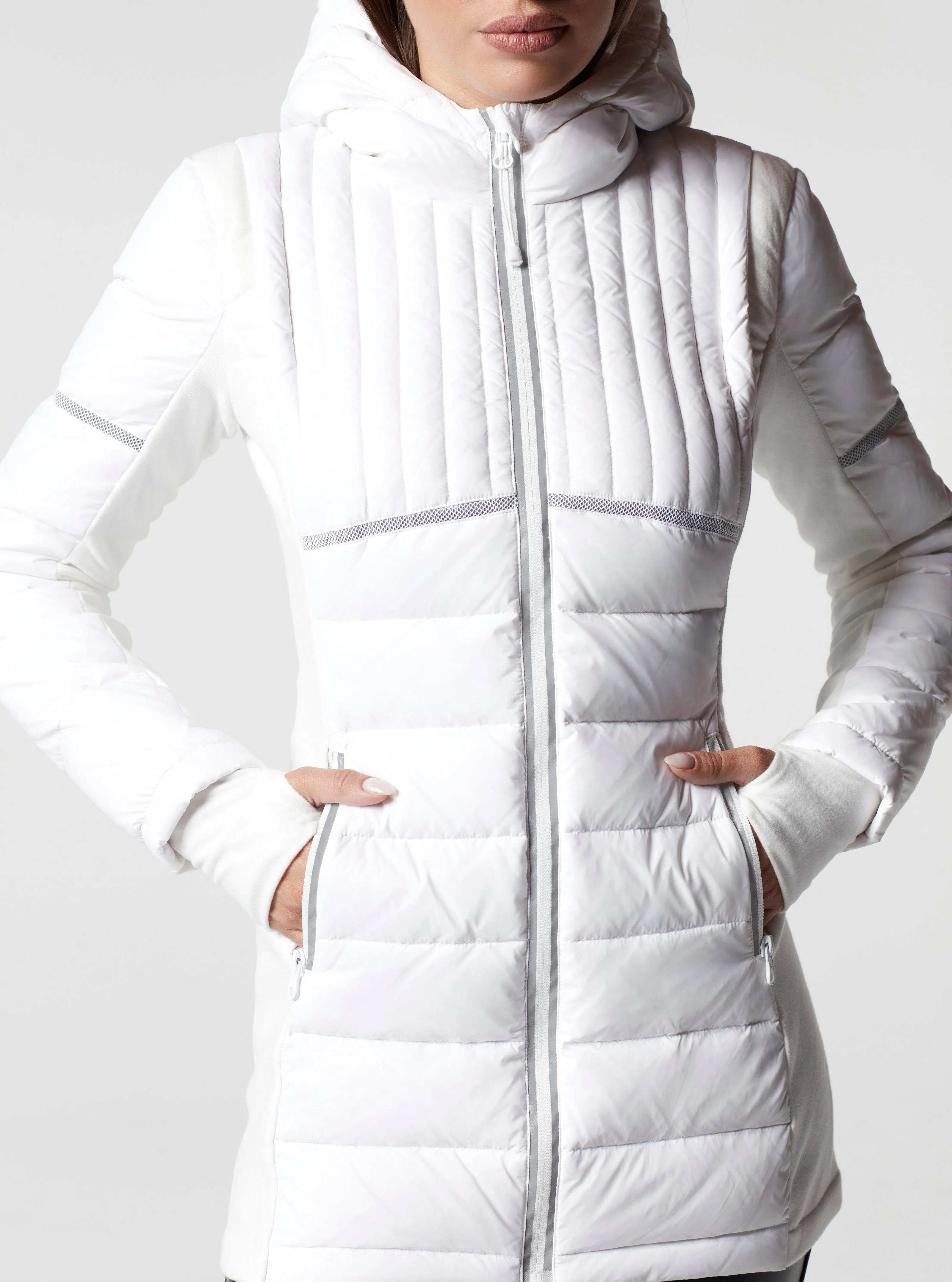 Reflective Inset Down Filled Featherweight Parka
