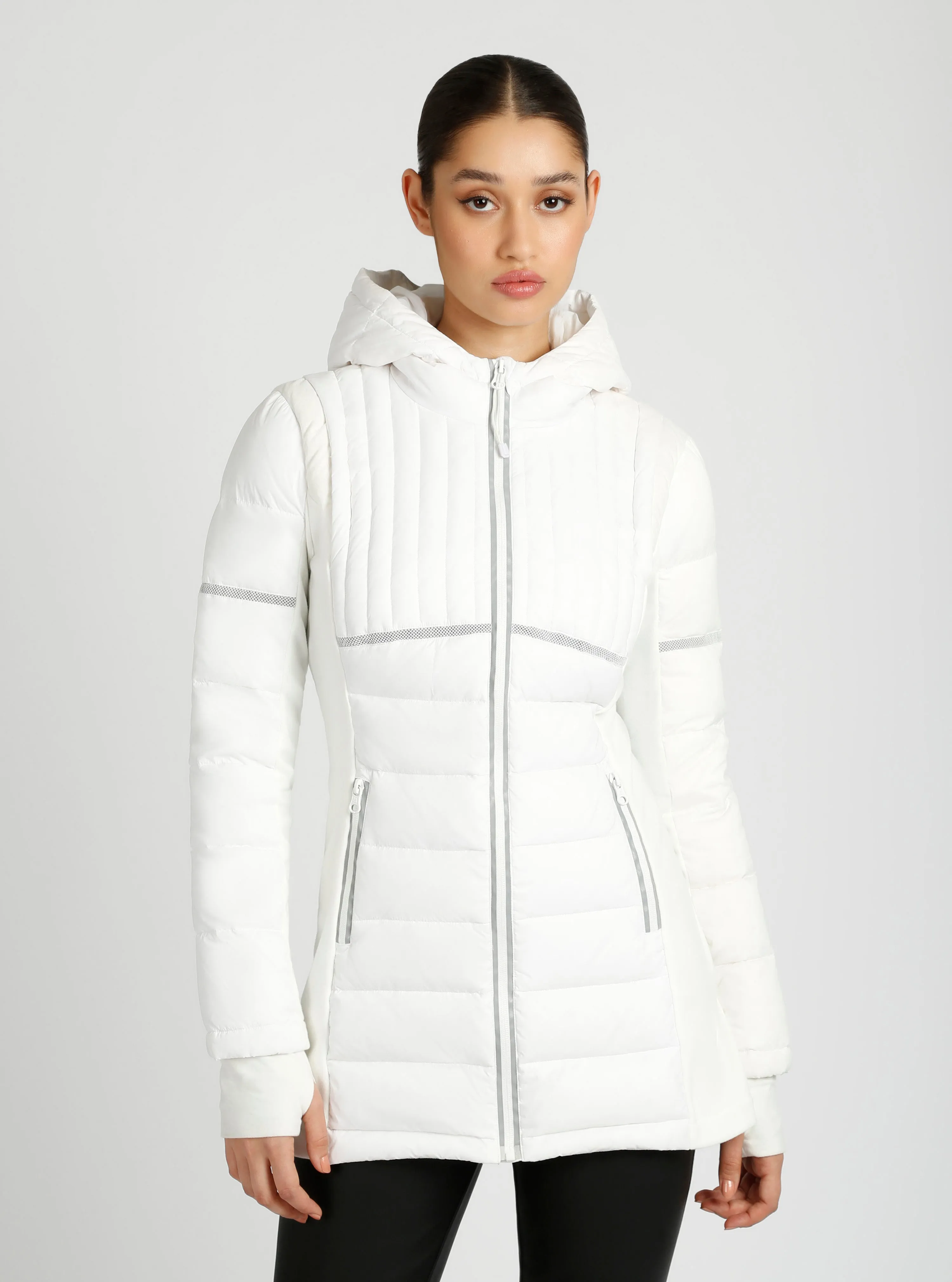 Reflective Inset Down Filled Featherweight Parka