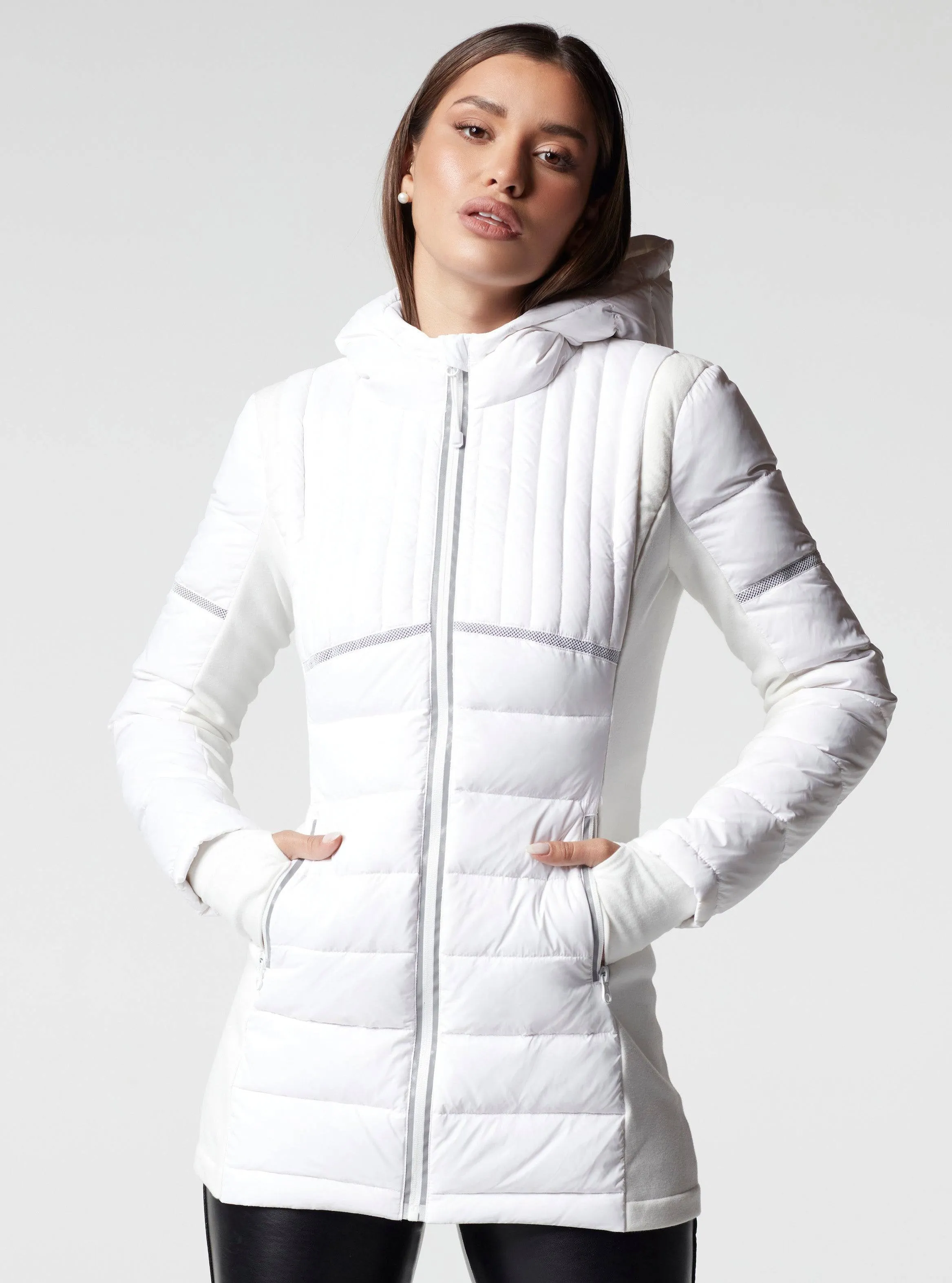 Reflective Inset Down Filled Featherweight Parka