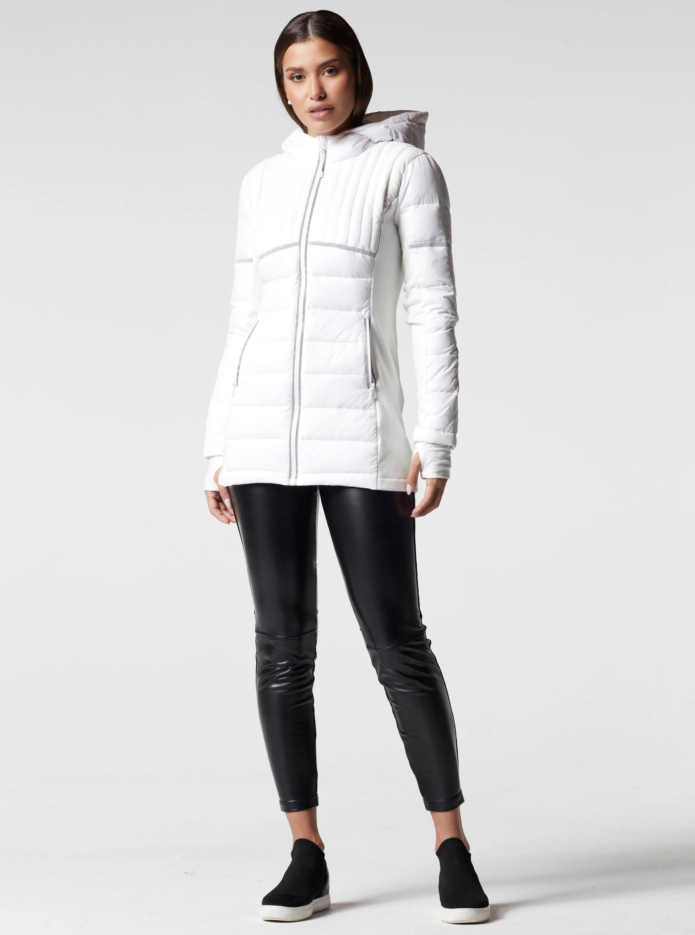 Reflective Inset Down Filled Featherweight Parka