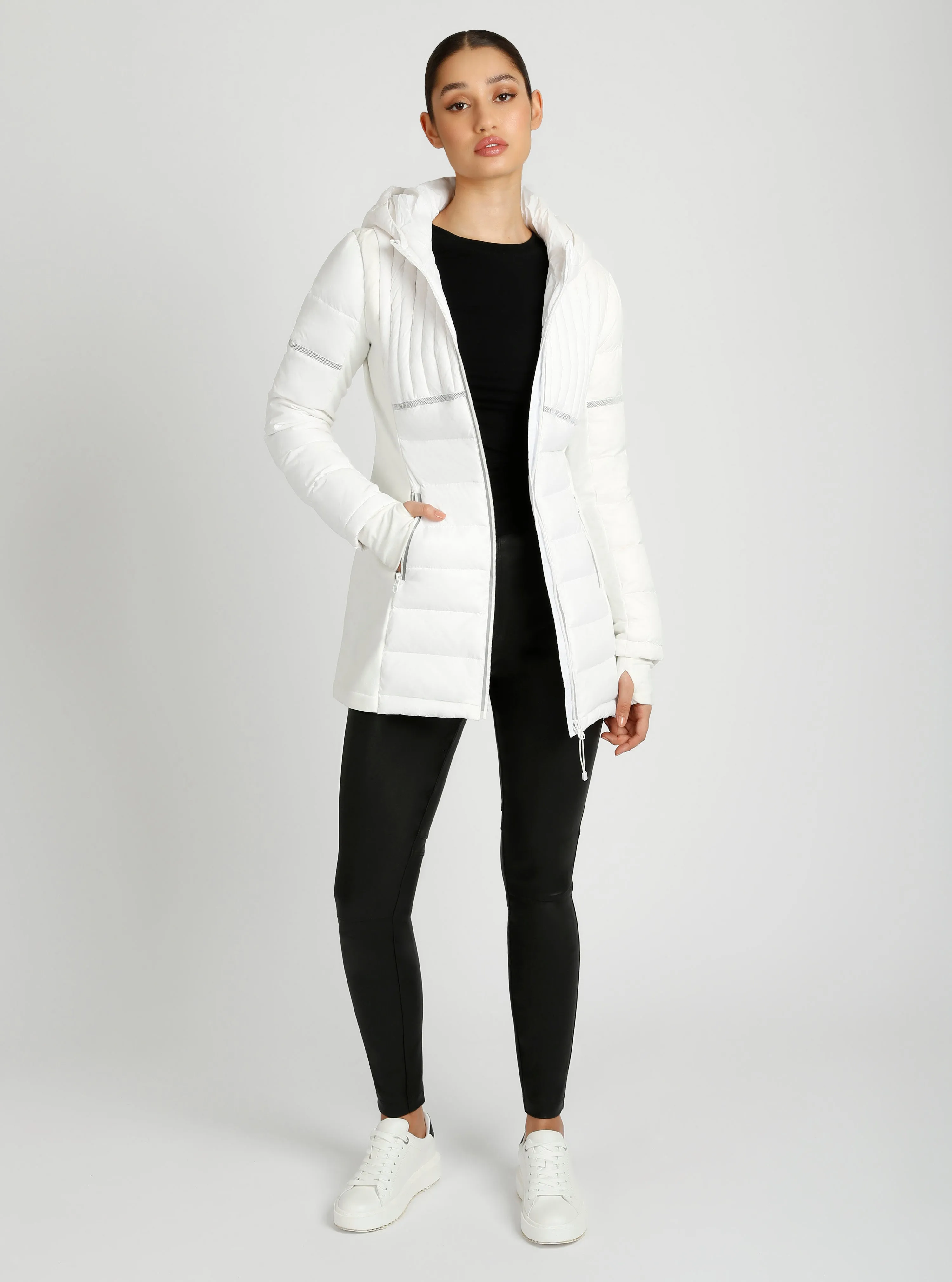 Reflective Inset Down Filled Featherweight Parka