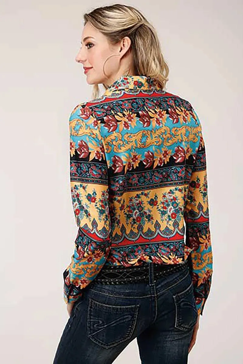 Roper Gypsy Queen Baroque Floral Print - Women's Western Shirt