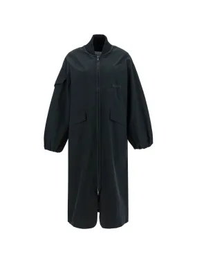 Seersucker Trench Coat