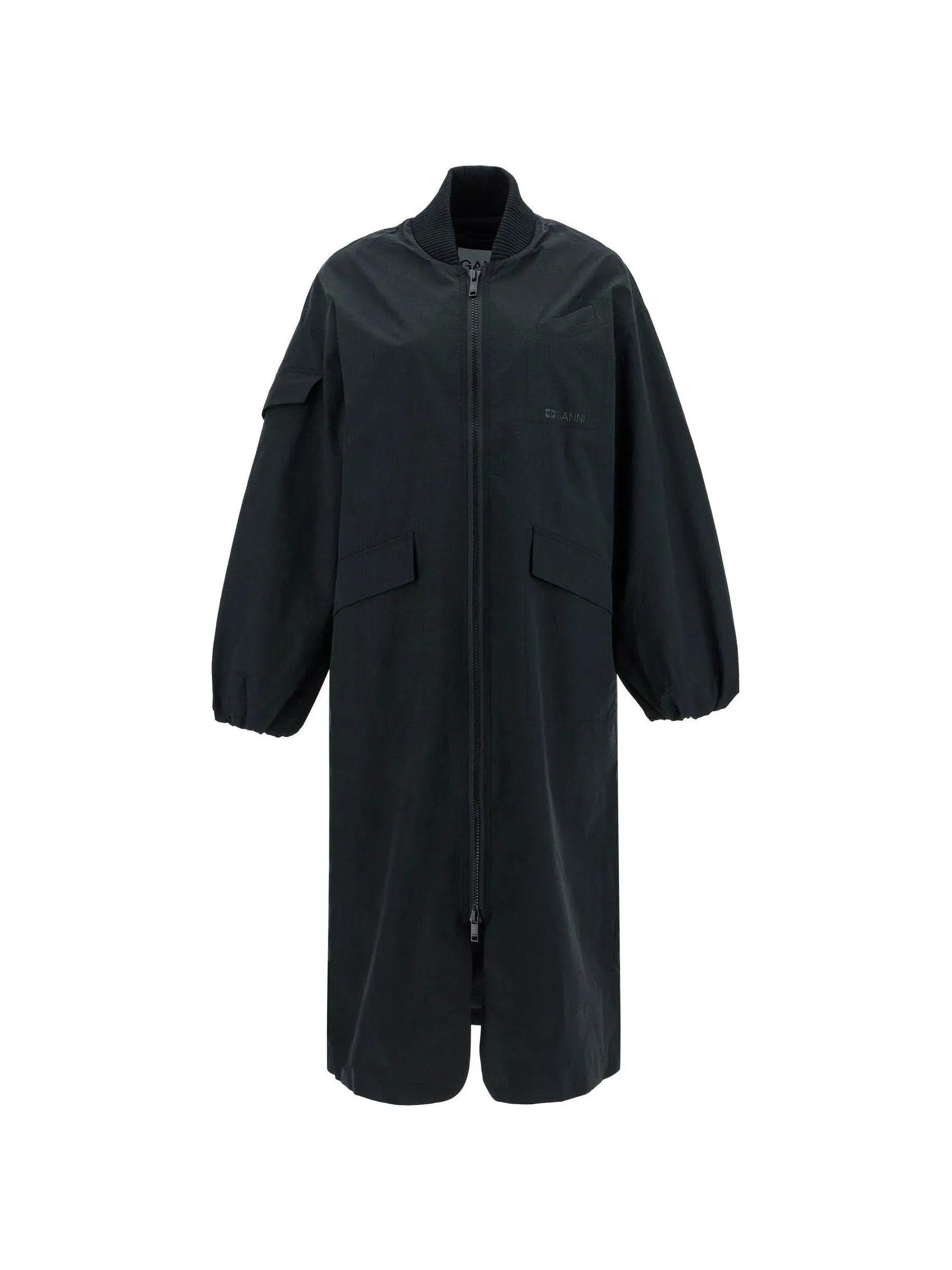 Seersucker Trench Coat