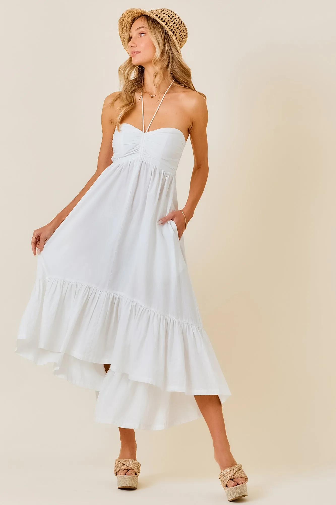 Simply Sweet Halter Maxi Dress