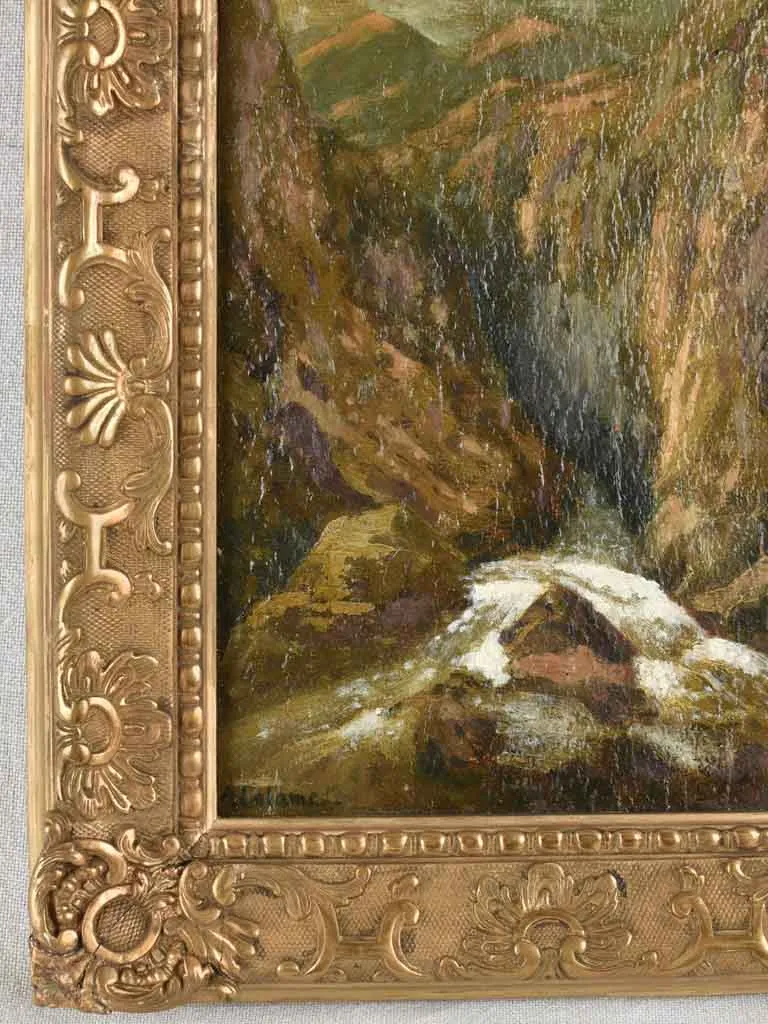 Small Swiss landscape A. Calame (1810-1864) 13½" x 10¾"