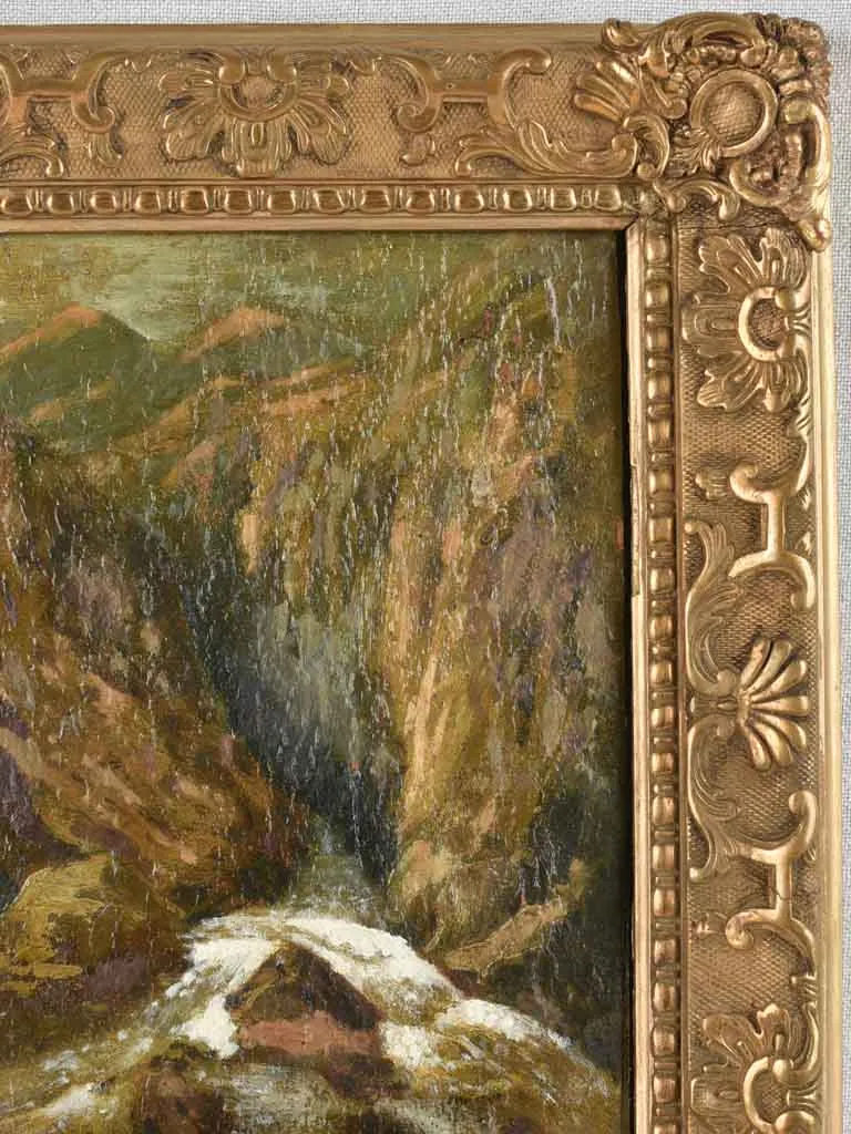 Small Swiss landscape A. Calame (1810-1864) 13½" x 10¾"