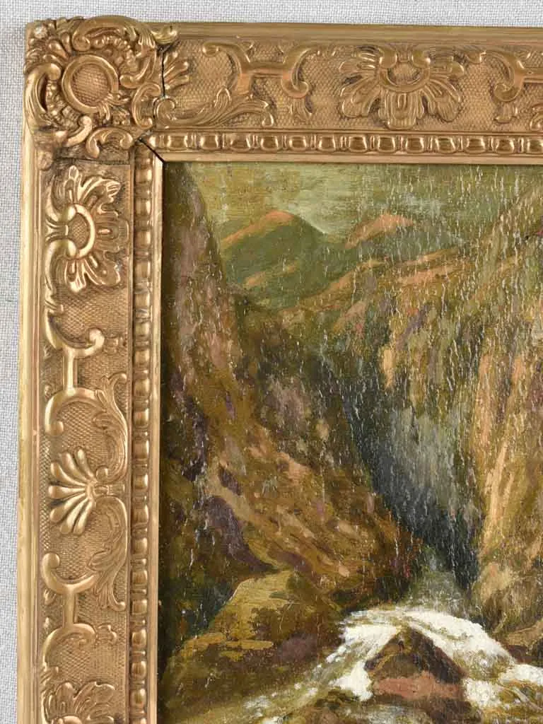 Small Swiss landscape A. Calame (1810-1864) 13½" x 10¾"