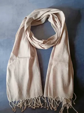 Smoke-Grey Hemp Fabric Unisex Stole
