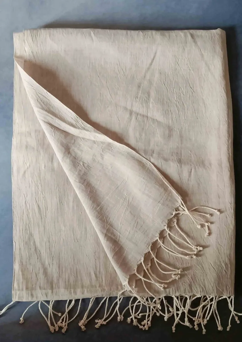 Smoke-Grey Hemp Fabric Unisex Stole