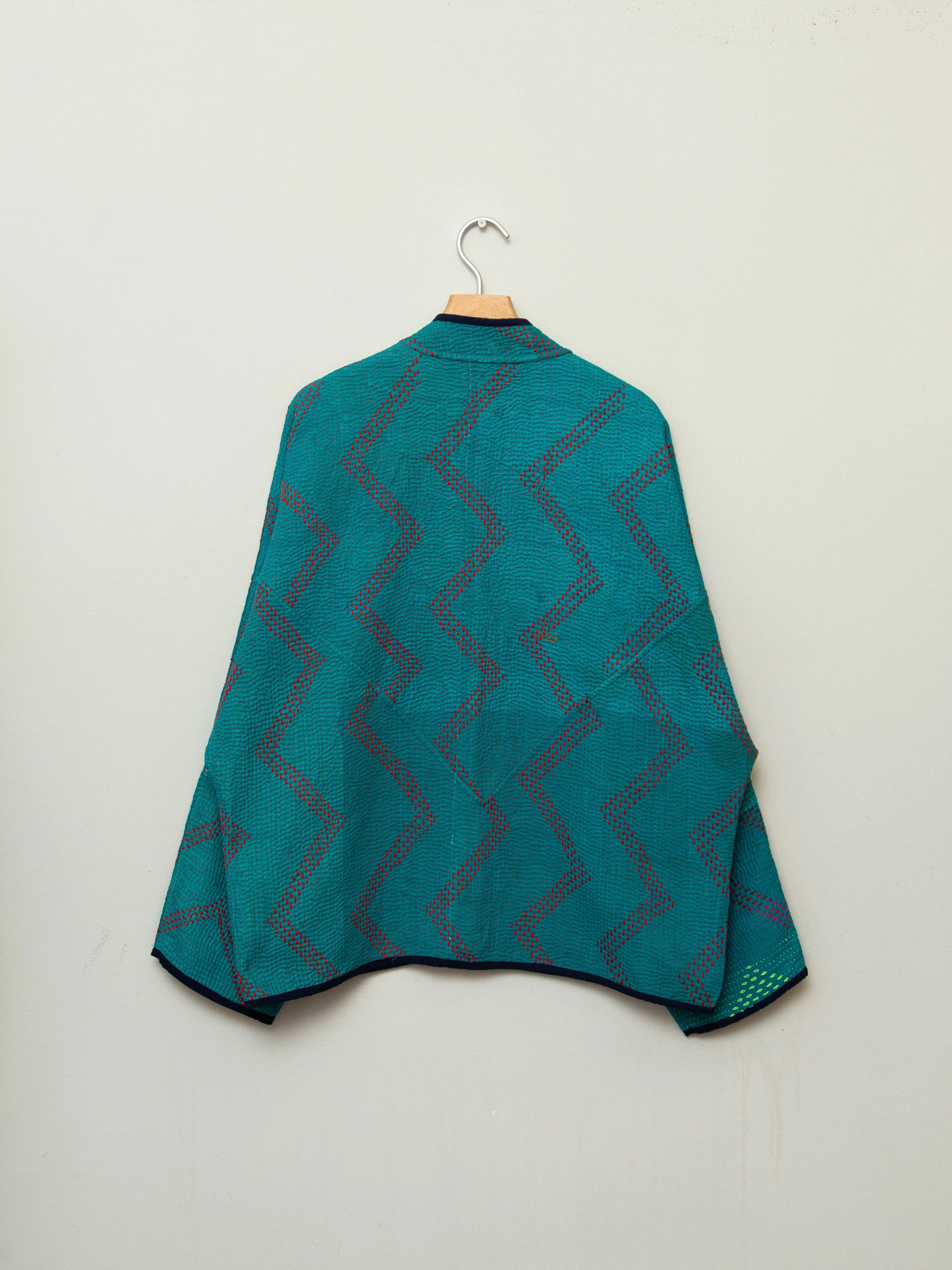The Ladhiya Quilted Patchwork Kantha Jacket