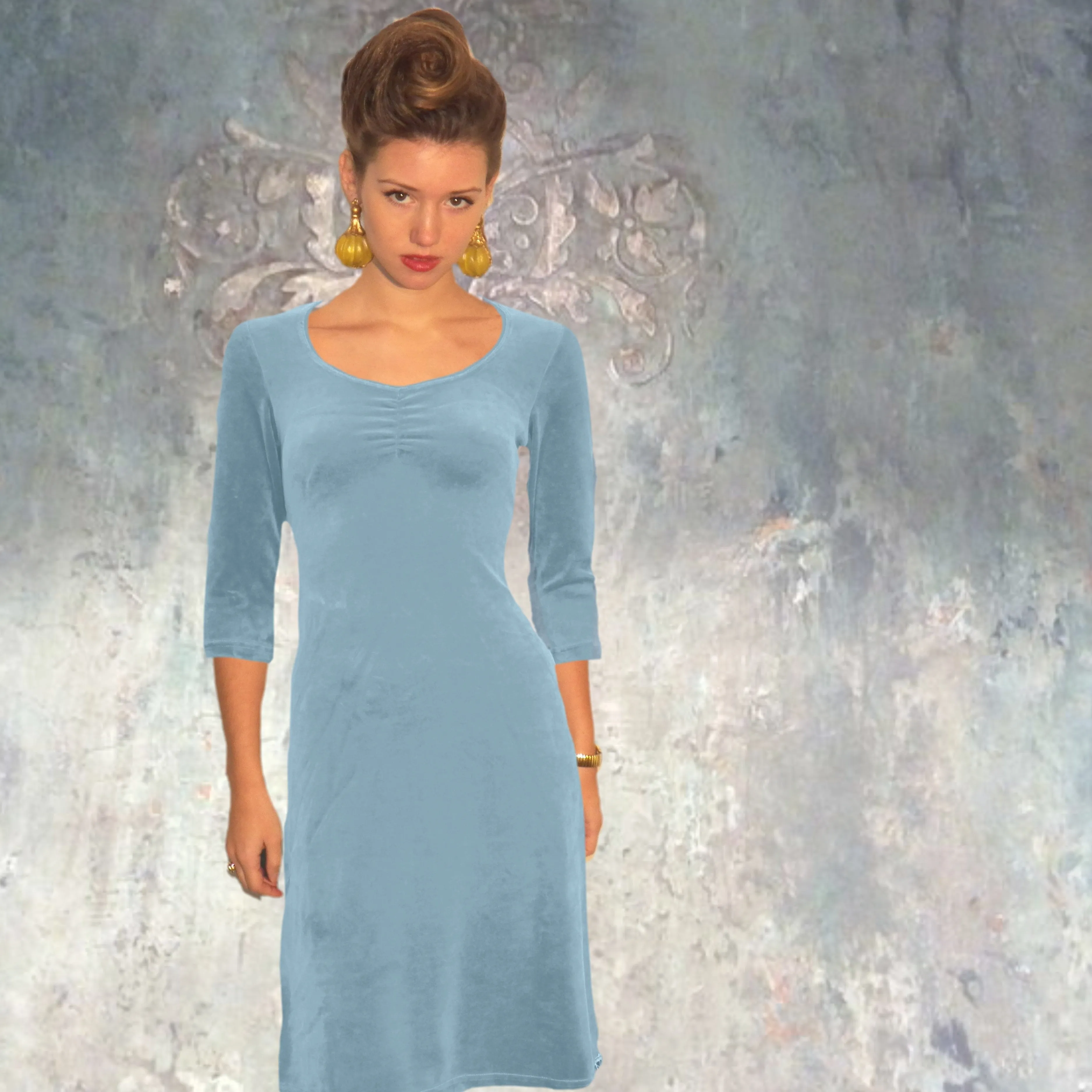 Velours A-lijn jurkje / Velours dress