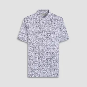 Victor Leaf Print OoohCotton Polo Shirt