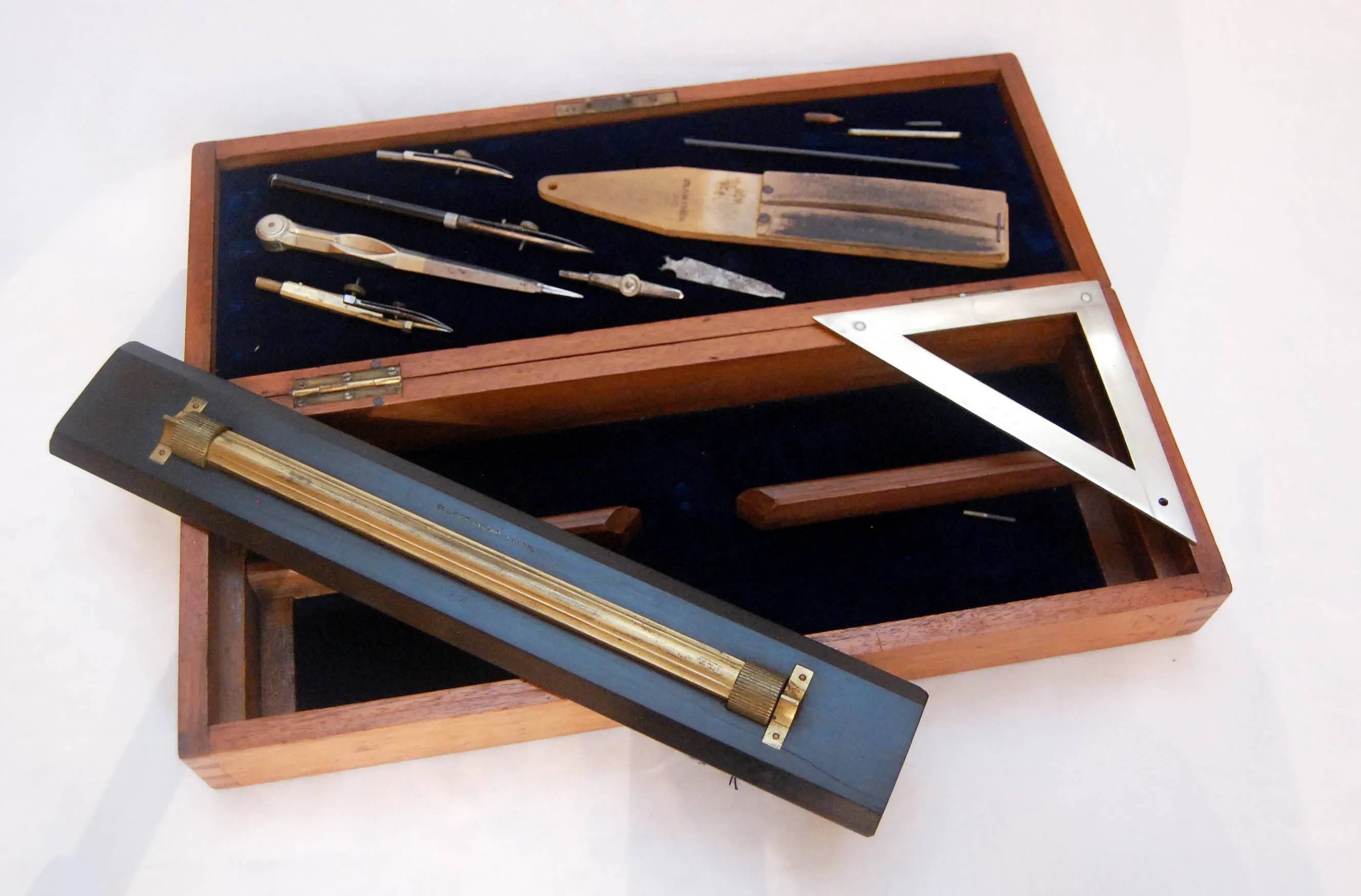 Victorian Drawing Instrument Set by Elliott Brothers London - Owned by Sir Hay Frederick Donaldson KCB